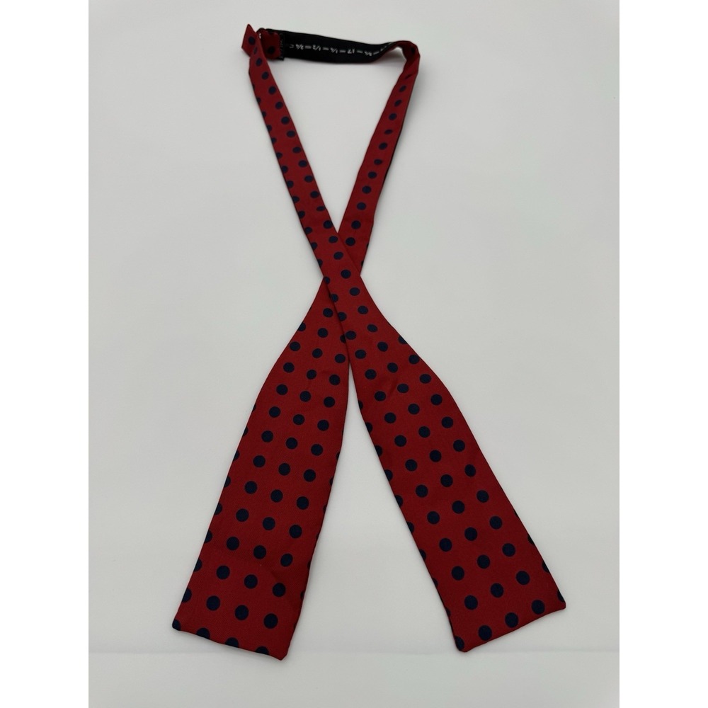 Red Polka Dot Bow Tie Self-Tie Adjustable Mens Formal Tuxedo Classic‎ Vintage